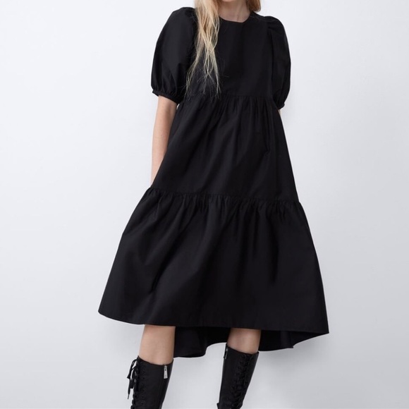 Zara black tiered dress Clearance